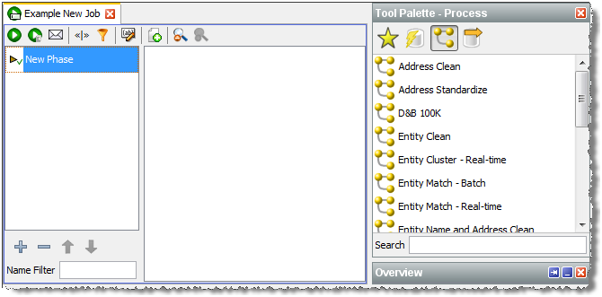 New Job in the Job Canvas