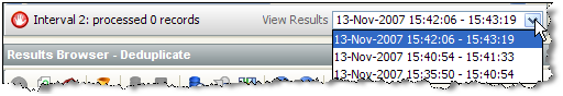 Interval and Browse Results