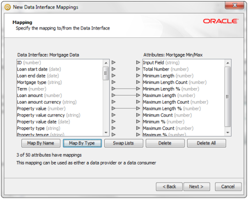 New Data Interface Mappings