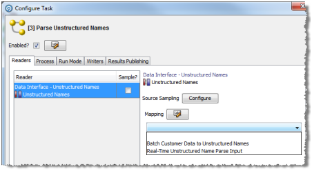 Configure Task dialog