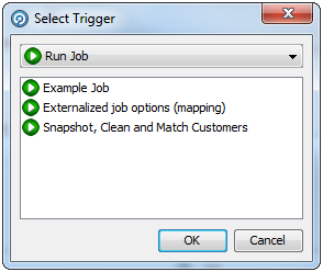 Select Trigger dialog