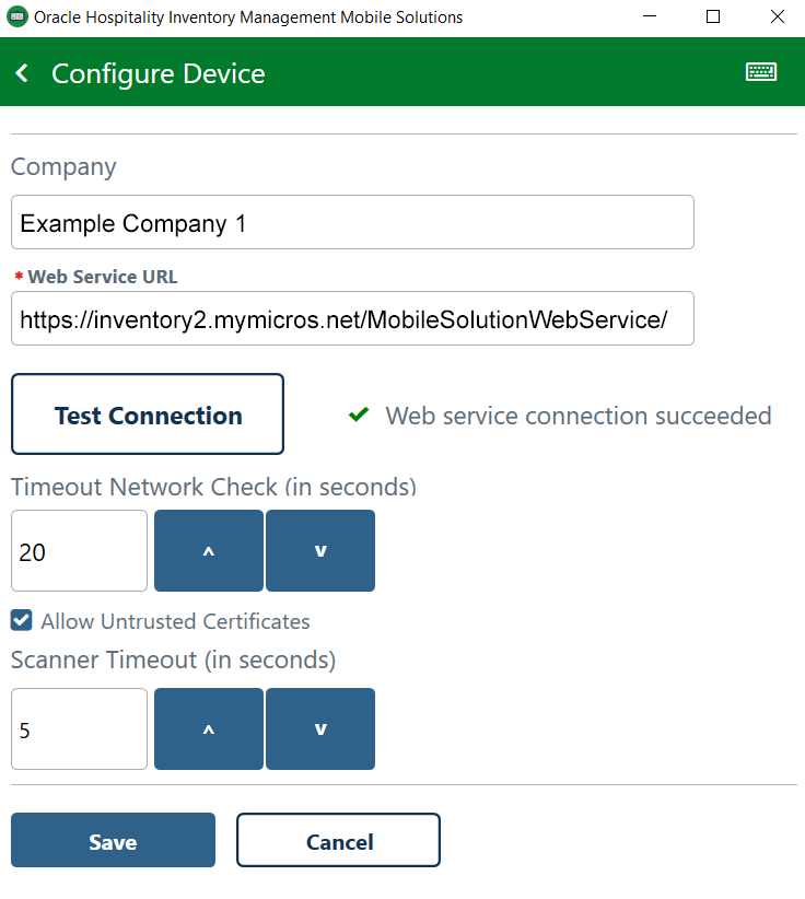 This image shows the Configure Device screen.