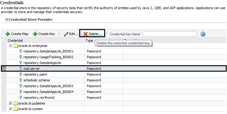 This image is a screenshot of step 52c with the mail.server option circled and the delete button circled. This image is a screenshot of step 52c with the mail.server option circled and the delete button circled.