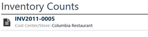 This image shows an inventory counts row.