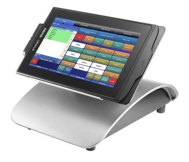 This figurre shows the MICROS Tablet R-Series Base Station.