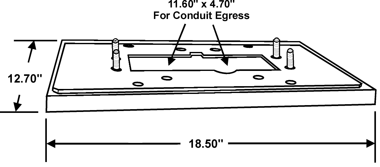 This figure shows a pedestal slab example.