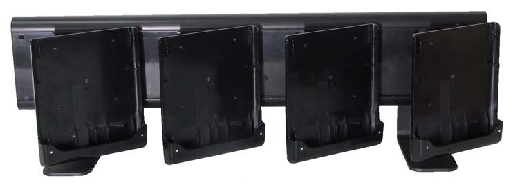 This figure shows the MICROS Tablet Multi-Unit Charger with 4 R-Series Charging Cradles.