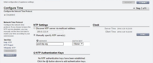 image:Configure Time(시간 구성) 페이지