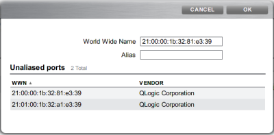 image:BUI에 표시된 별칭이 없는 포트