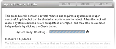 image:BUI에서 진행 중인 업데이트 상태 검사를 보여주는 그림