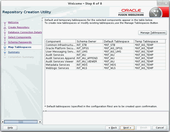 Description of map_tablespaces.gif follows