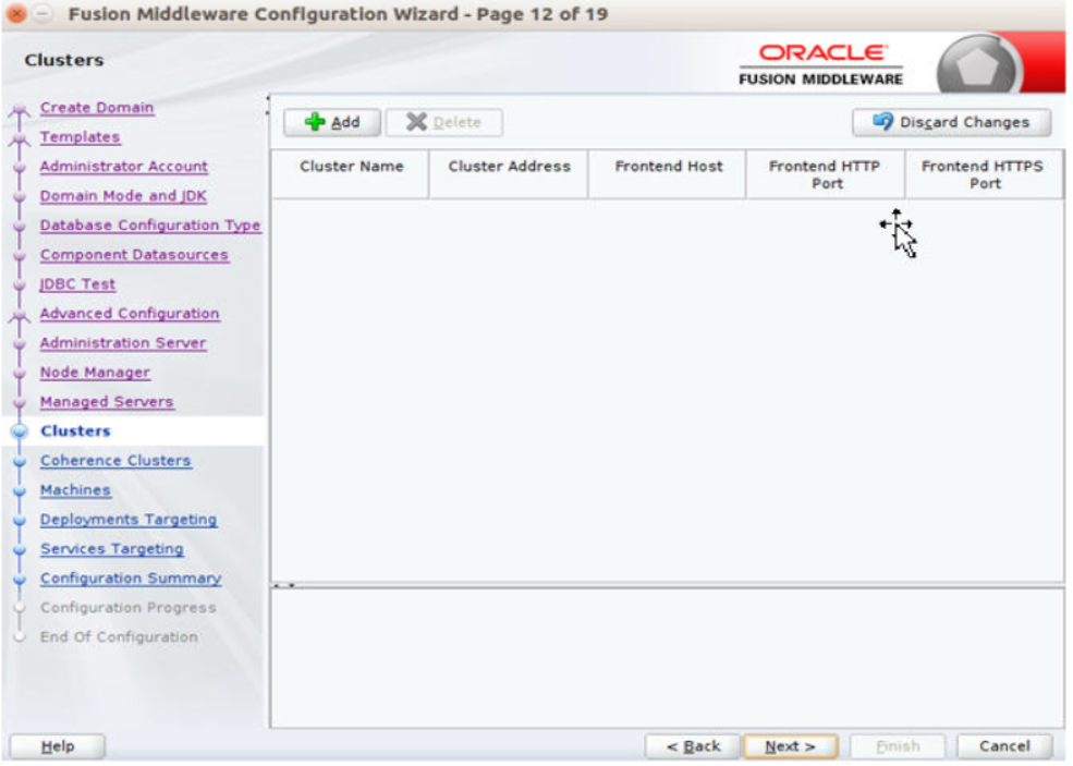 Clusters window