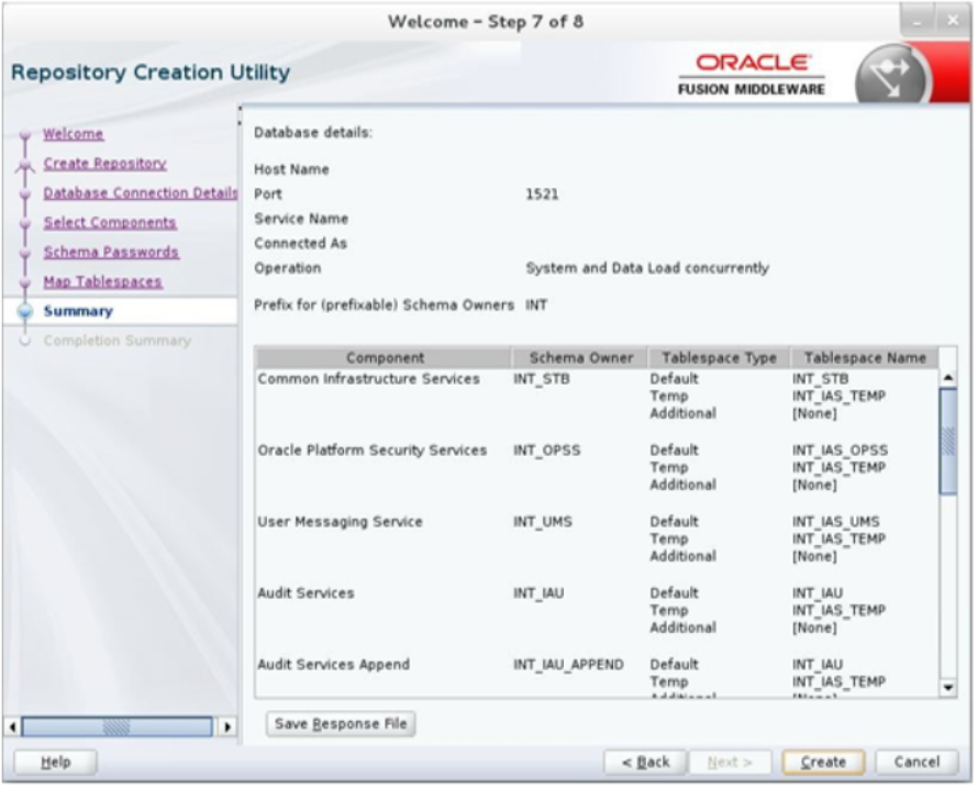 Summary window