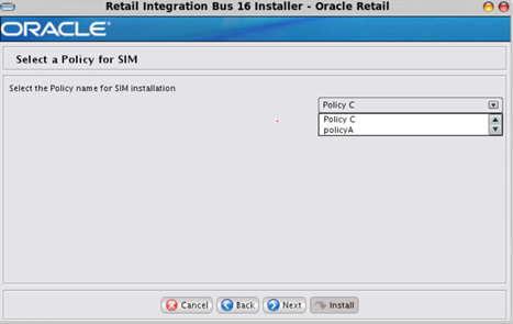 Select policy for SIM