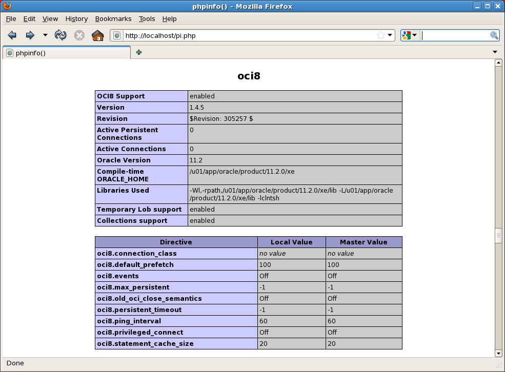 php oci8 php oci8
