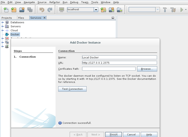 image:使用 IDE 连接到 Docker