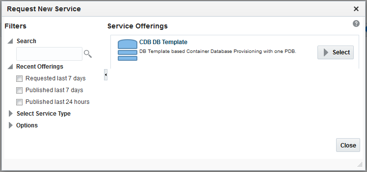 新規サービスのリクエスト