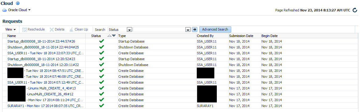すべてのクラウド・リクエスト すべてのクラウド・リクエスト