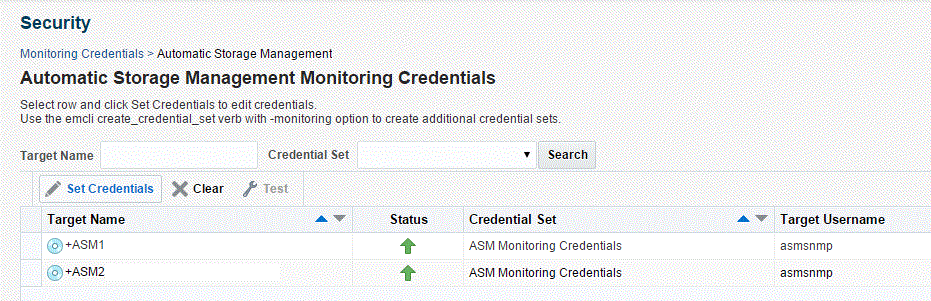 クラスタ・モニタリング資格証明ページ