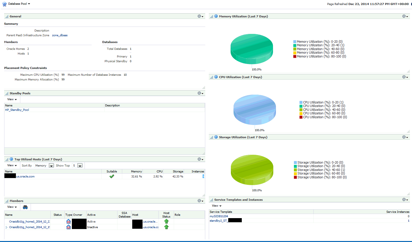 データベース・プール・ホーム・ページ データベース・プール・ホーム・ページ