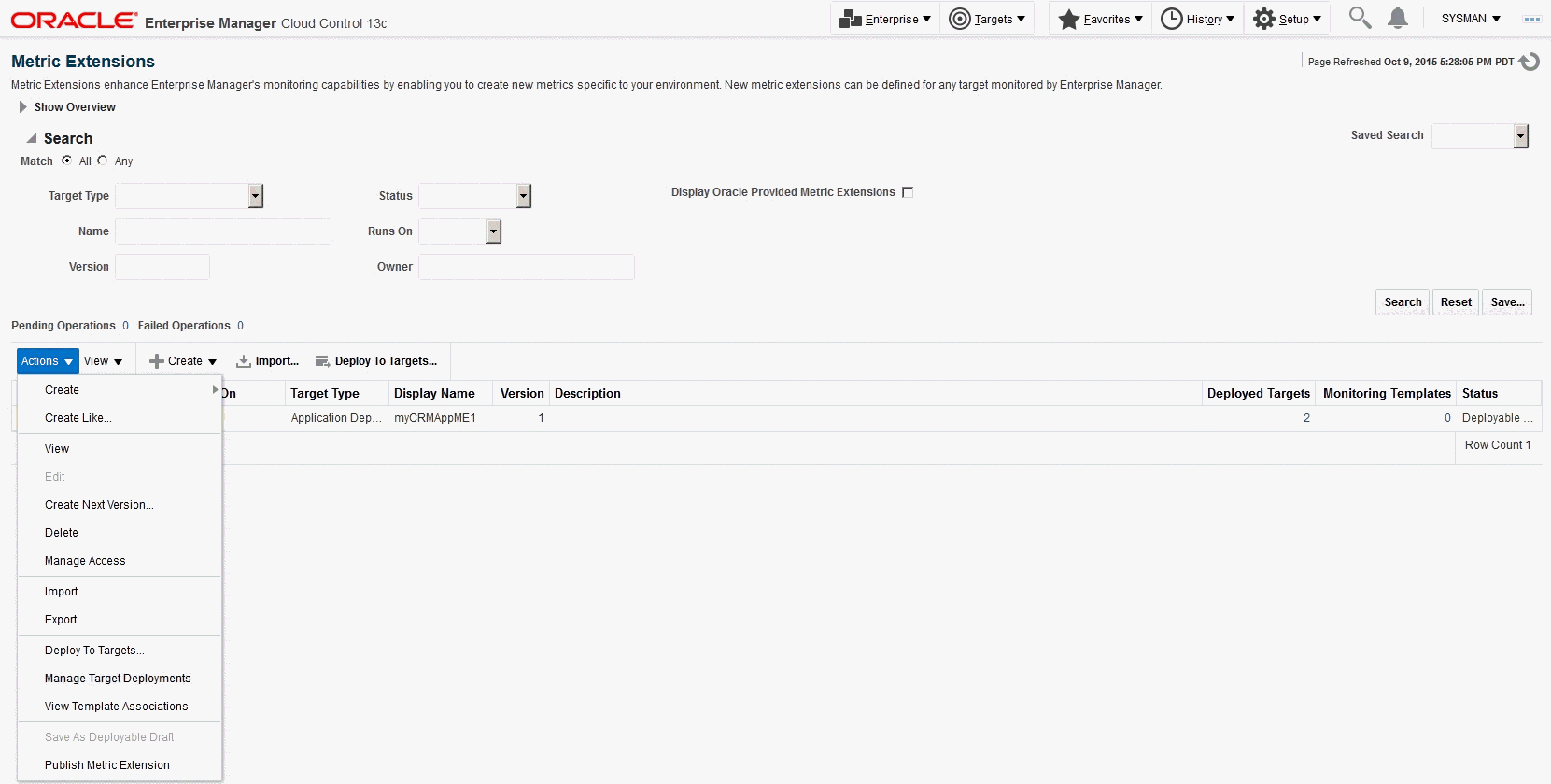 画像は、MEページの新しいメトリック拡張を示しています。