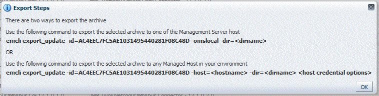 エクスポート・コマンドの例 エクスポート・コマンドの例