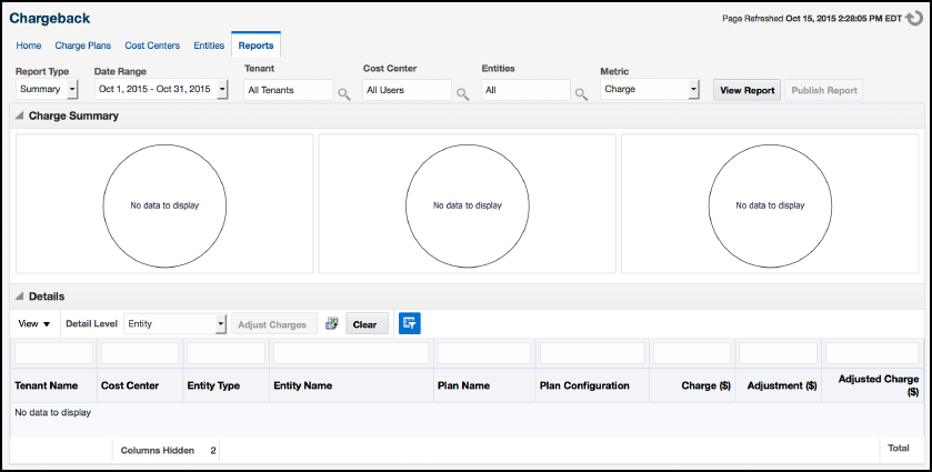 チャージバック・サマリー