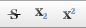 StrikeThrough Subscript Superscript LgTxt editor WebClient