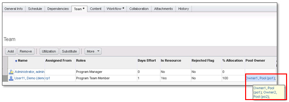 Pool Owner attribute