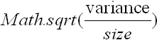 eq standard error