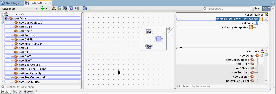 XSLTマップの表示