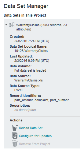 Data set logical name