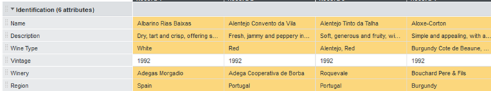ベースラインが選択されていない場合に差異が強調表示された「比較」ダイアログ