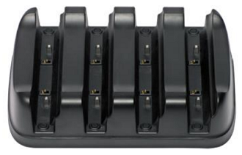This figure shows the 4-Bay Tablet Charger for the Oracle MICROS Tablet 700 Series.