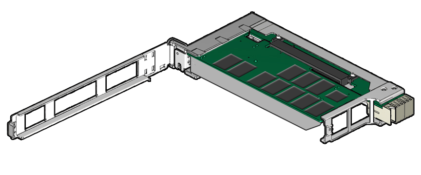 image:An illustration showing a PCIe single carrier.