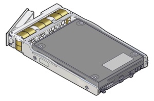 image:Illustration showing the Oracle 6.4 TB NVMe SSD with bracket