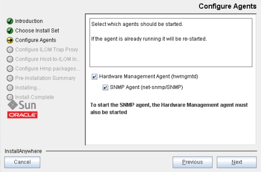 image:「Configure agents」画面