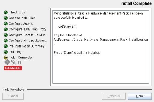 image:「Install Complete」画面