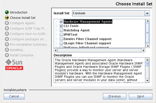 image:「Choose Install Set」画面