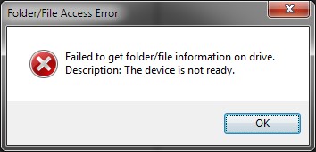 Cuadro de diálogo de error
