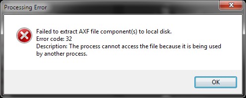 Cuadro de diálogo de error
