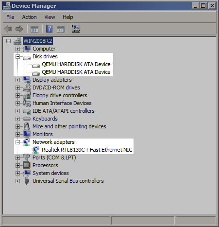 This figure shows device drivers before installation.