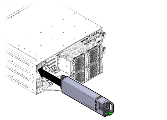 image:Figure showing how to install a power supply.