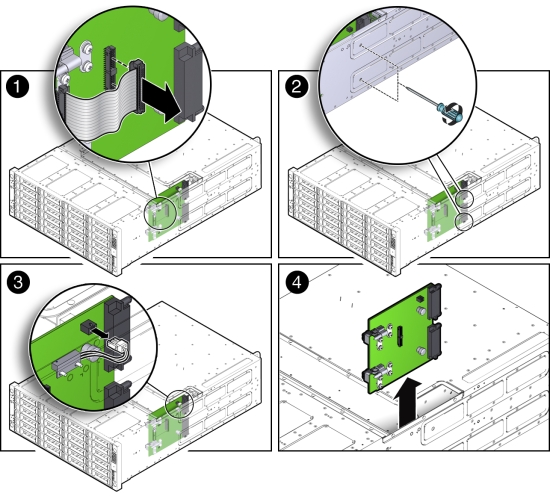 image:Figure showing how to remove the power distribution board.