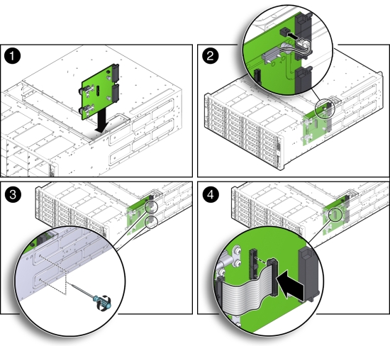 image:Figure showing how to install the power distribution board.