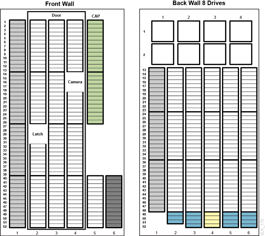 Base module wall diagram front wall