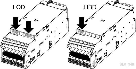 LOD (2 connectors) vs HBD (1 connector) tray