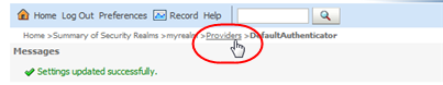 Providers locator link selected