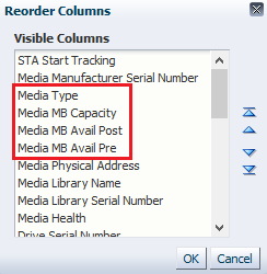Reorder Columns dialog with group of 4 attributes noted.