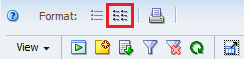 Toolbar with detail view icon highlighted